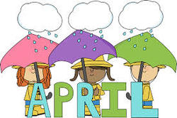 Children holding umbrellas